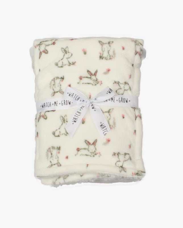 White Bunny Rabbit Print Wrap
