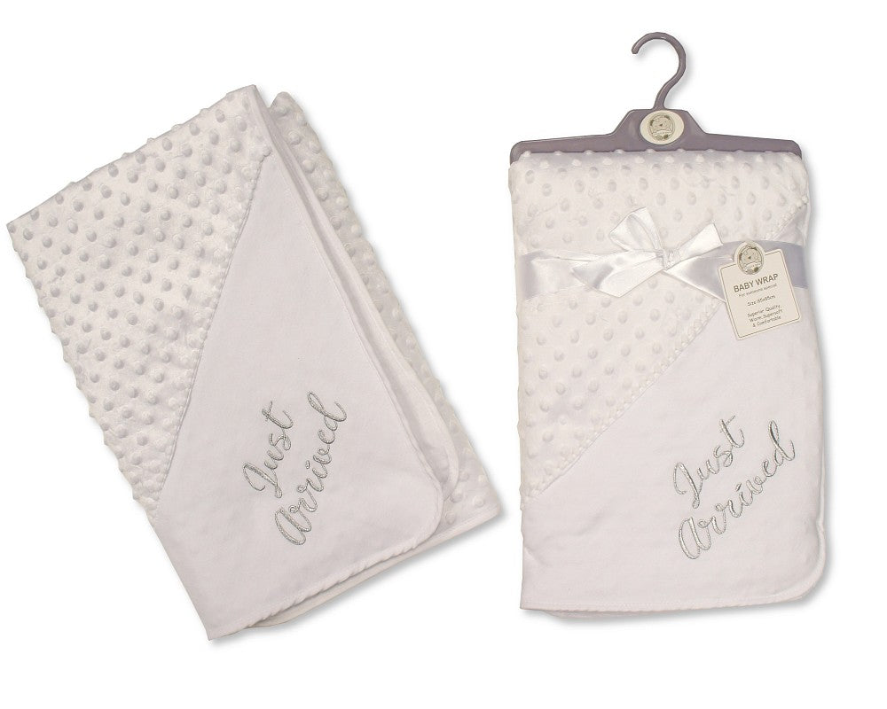 White/Ivory 'Just Arrived' Bubble Blanket Wrap