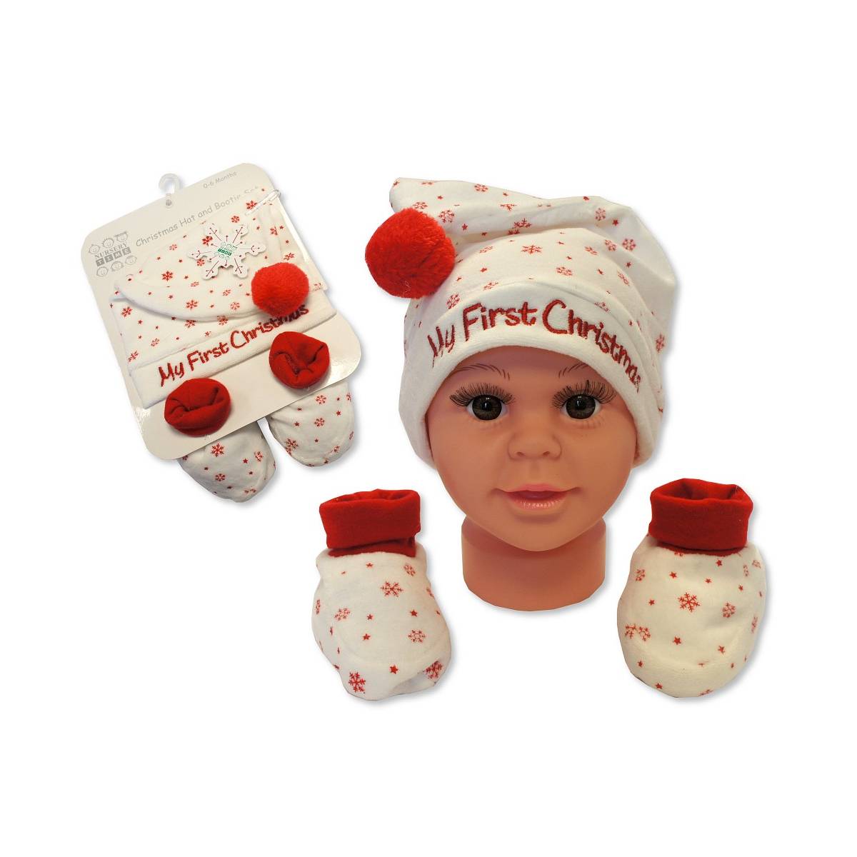 My First Xmas Santa's Hat & Mittens
