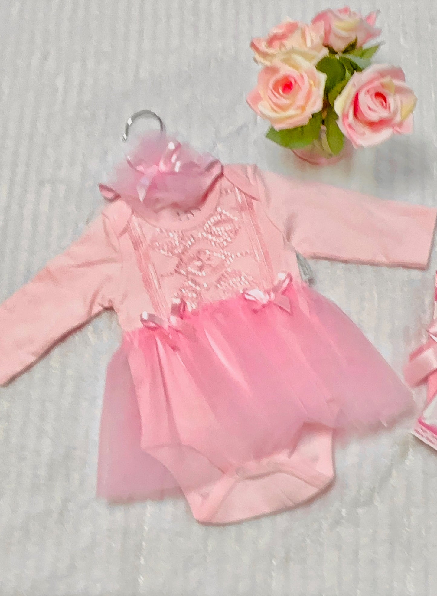 Baby Girls Lace Tutu Long Sleeved Bodyvest