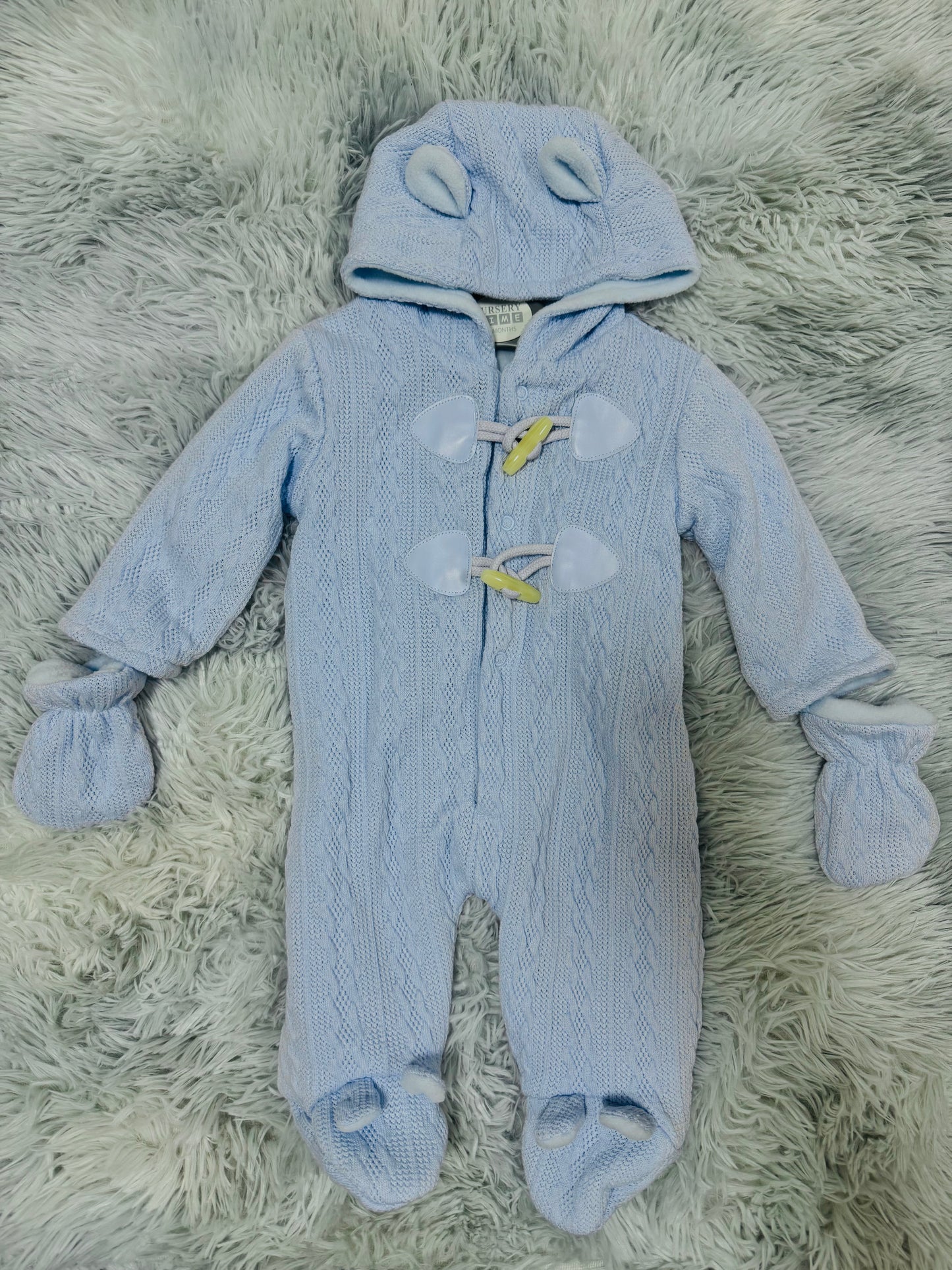 Baby Boys Pramsuit with Toggles